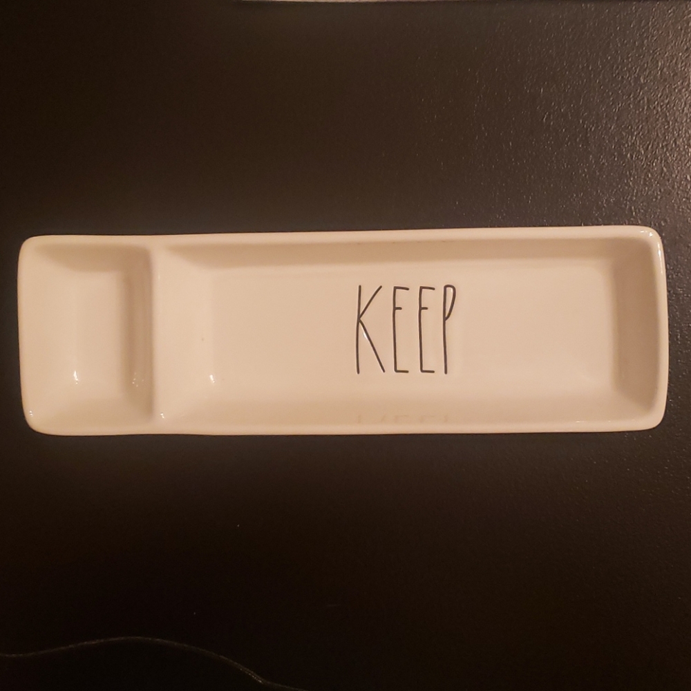 Rae Dunn "KEEP" Storage Trinket Tray